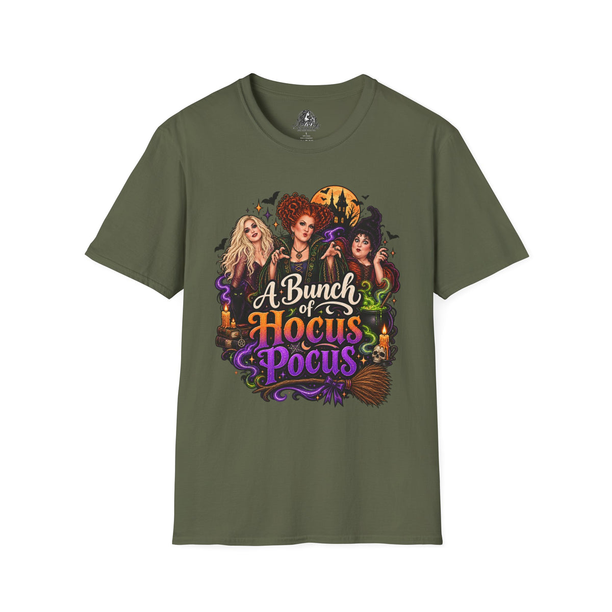 Bunch of Hocus Pocus Halloween | Glam Ghost Design | Unisex Softstyle T-Shirt