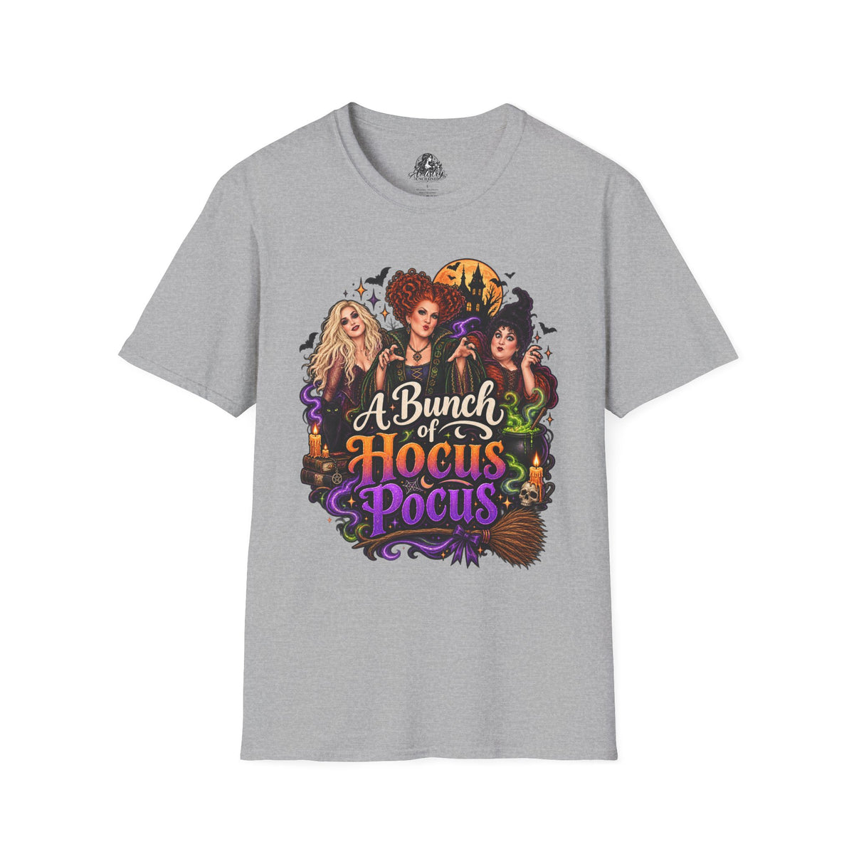 Bunch of Hocus Pocus Halloween | Glam Ghost Design | Unisex Softstyle T-Shirt