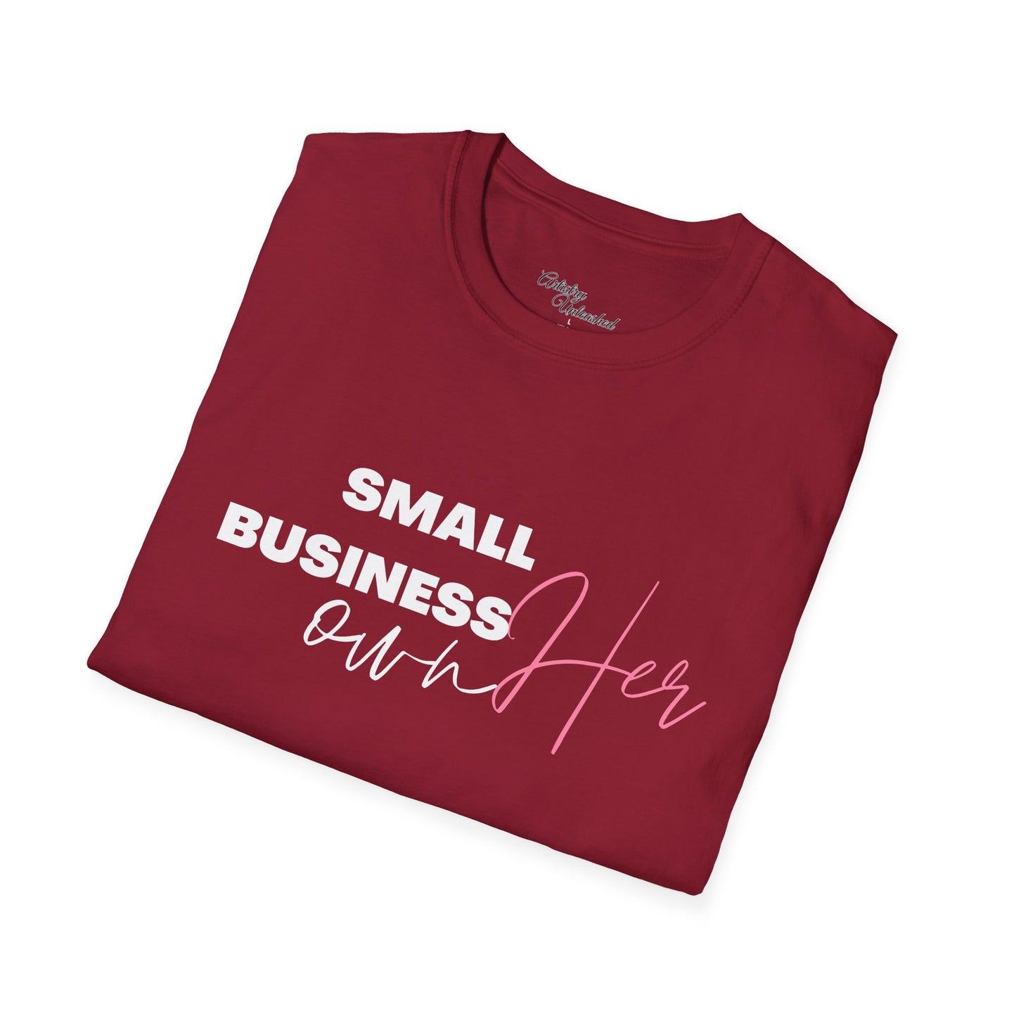 Small Business Manifesting White Unisex Softstyle T-Shirt