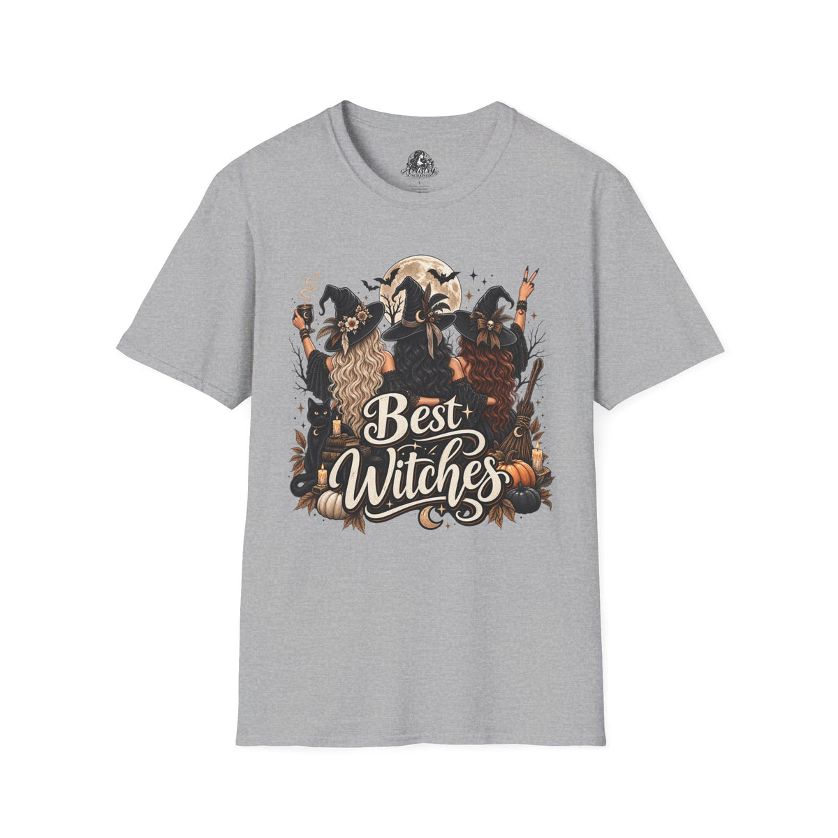 Best Witches Halloween | Glam Ghost Design | Unisex Softstyle T-Shirt