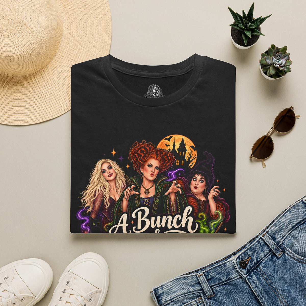 Bunch of Hocus Pocus Halloween | Glam Ghost Design | Unisex Softstyle T-Shirt