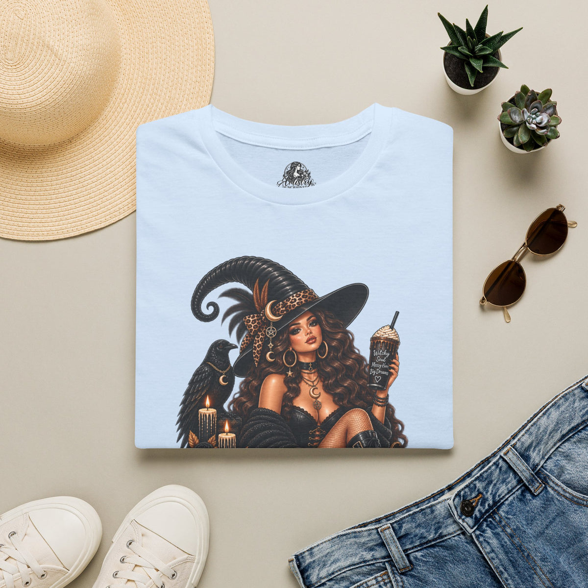 Imperfectly Wicked Halloween | Glam Ghost Design | Unisex Softstyle T-Shirt