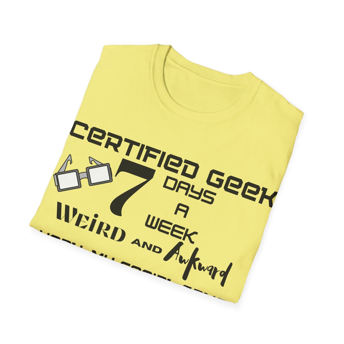 Certified Geek WAP Black Font Unisex Softstyle T-Shirt