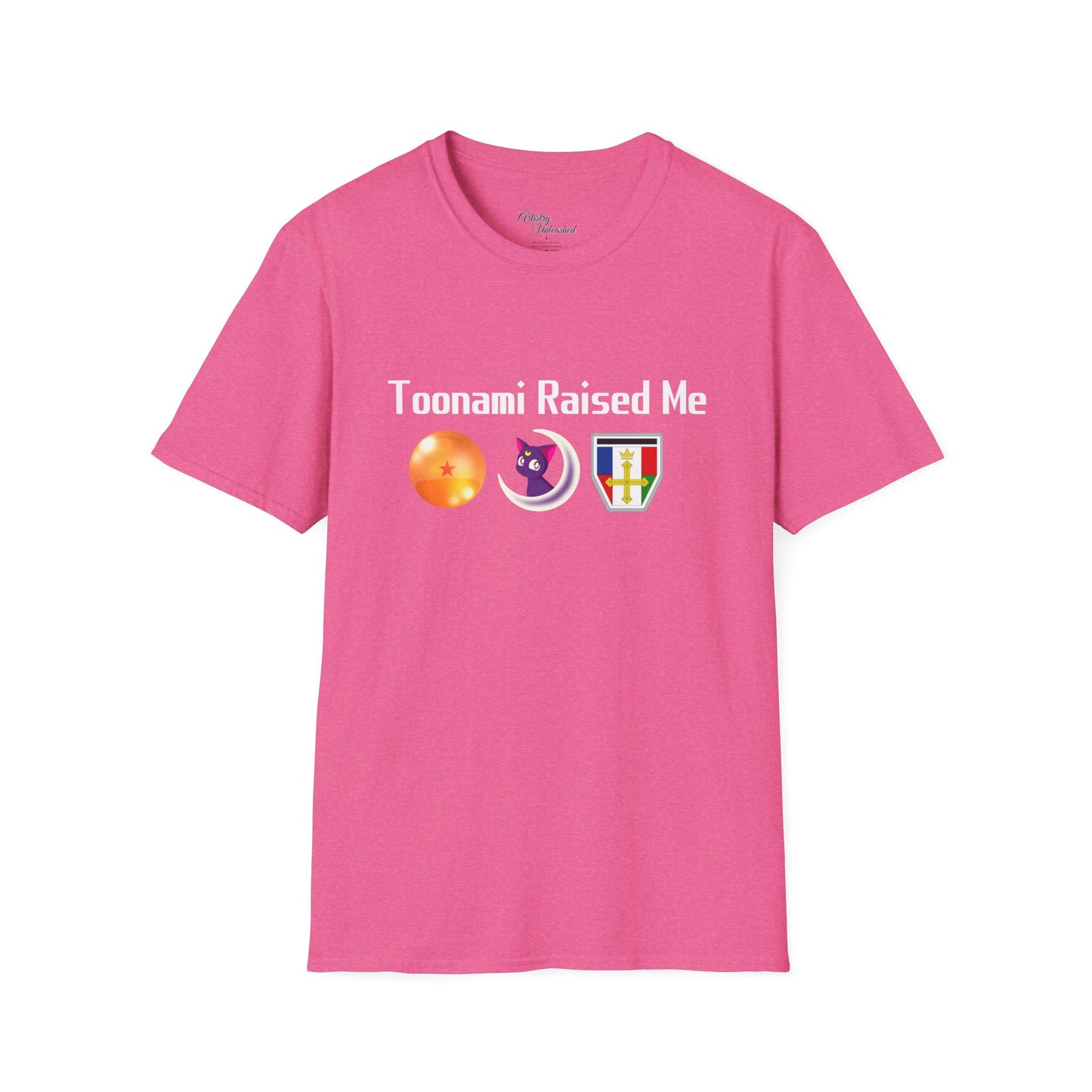 Toonami Raised Me White Unisex Softstyle T-Shirt