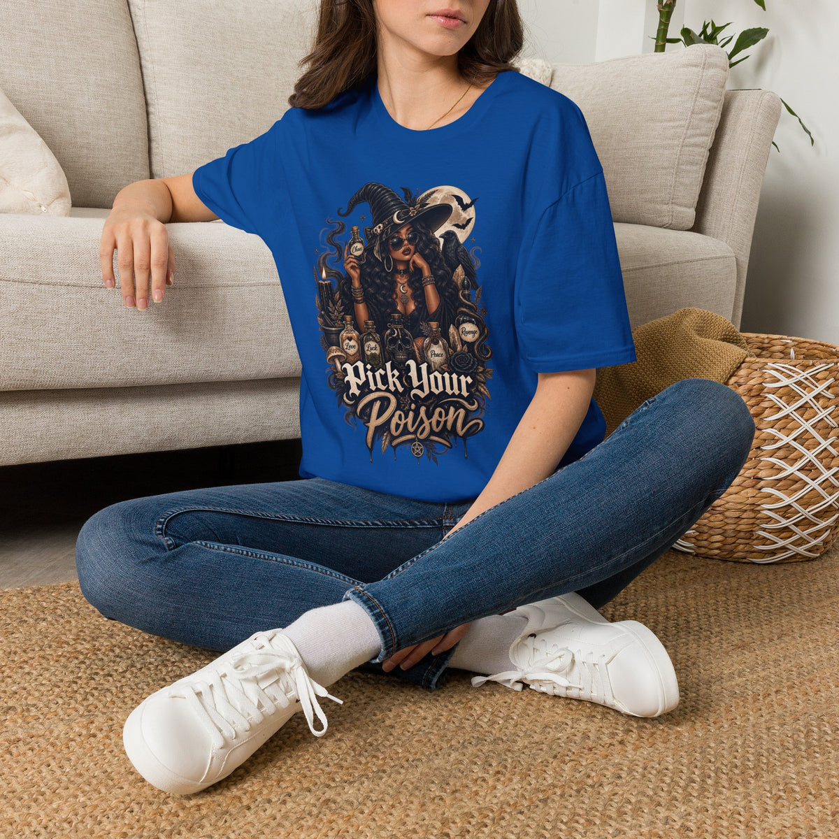 Pick Your Poison Halloween | Glam Ghost Design | Unisex Softstyle T-Shirt