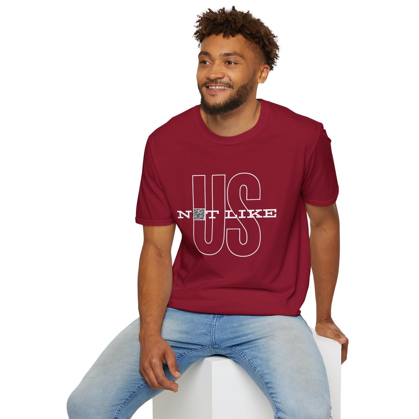 Not Like Us QR Unisex Softstyle T-Shirt