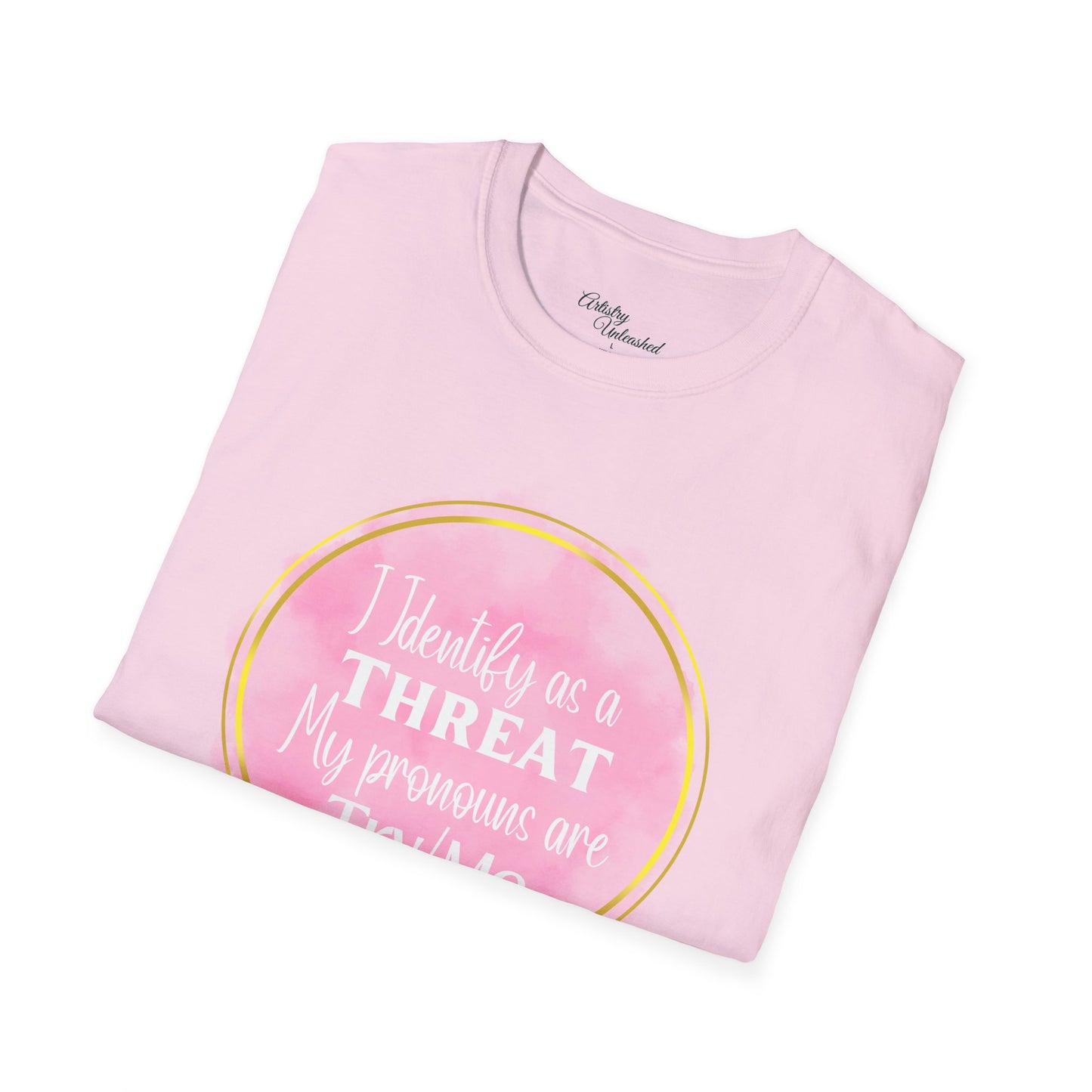 Identify as a Threat Unisex Softstyle T-Shirt