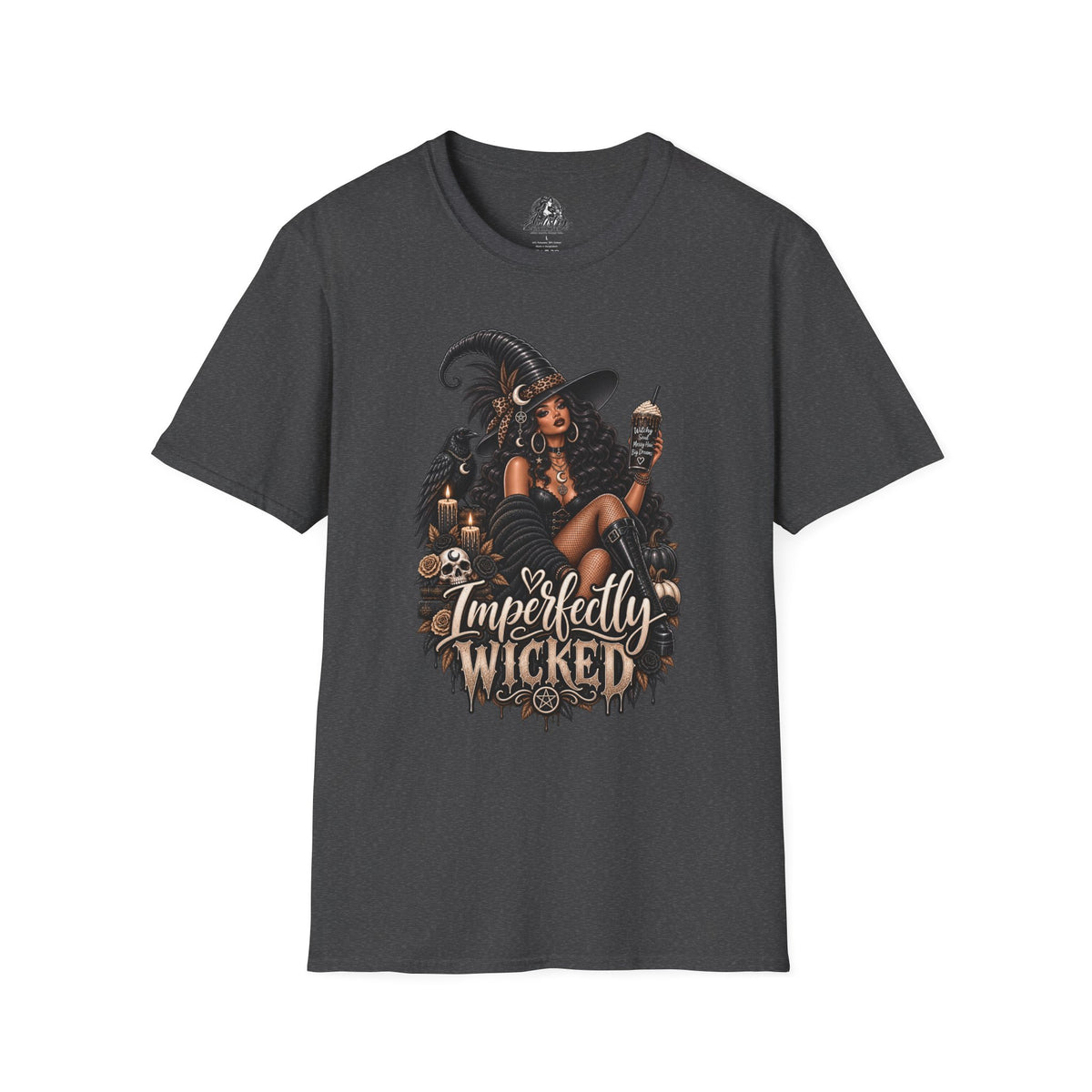 Imperfectly Wicked Halloween | Glam Ghost Design | Unisex Softstyle T-Shirt