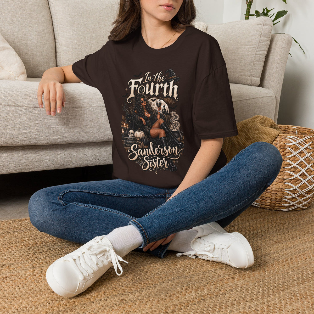 Fourth Sanderson Sister Halloween | Glam Ghost Design | Unisex Softstyle T-Shirt
