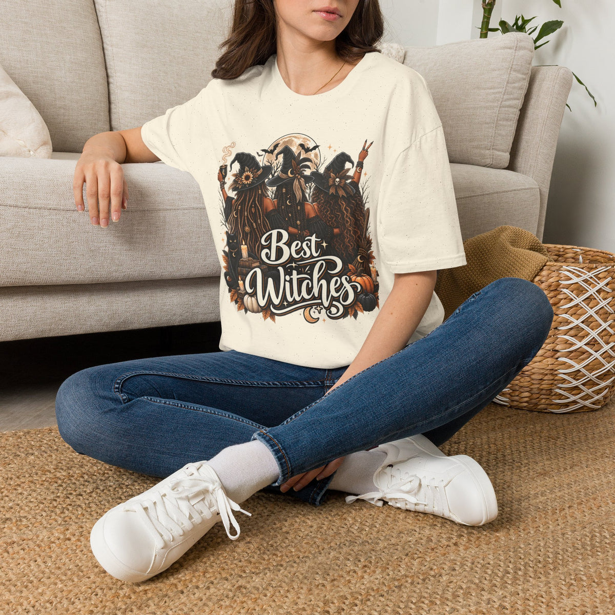 Best Witches Halloween | Glam Ghost Design | Unisex Softstyle T-Shirt