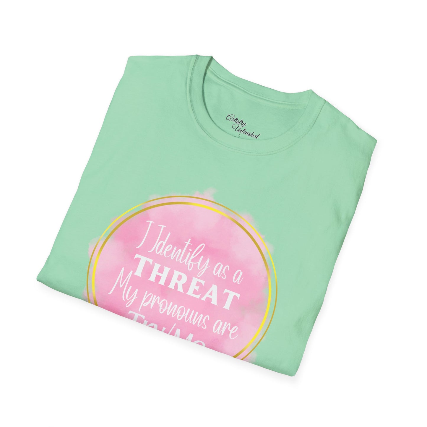 Identify as a Threat Unisex Softstyle T-Shirt