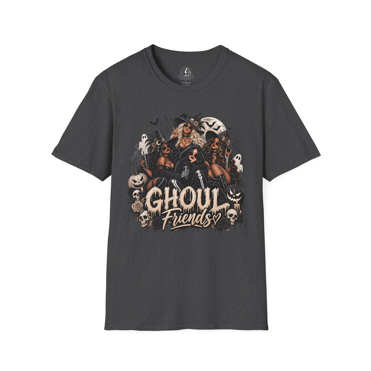 Ghoul Friends Halloween | Glam Ghost Design | Unisex Softstyle T-Shirt