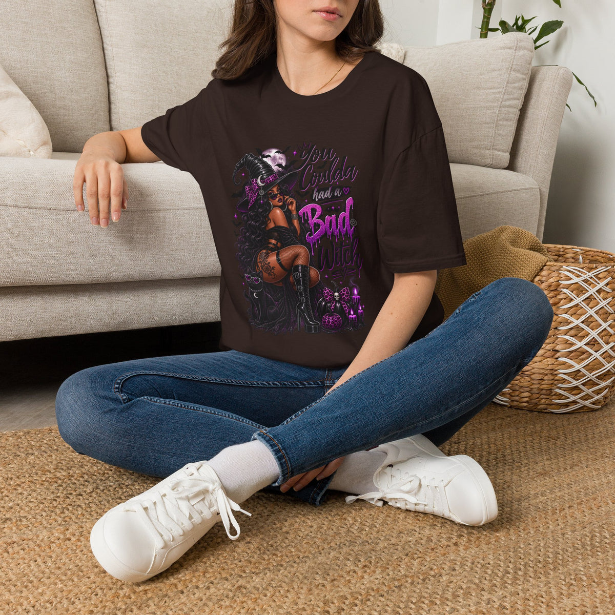 Bad Witch Halloween | Glam Ghost Design | Unisex Softstyle T-Shirt