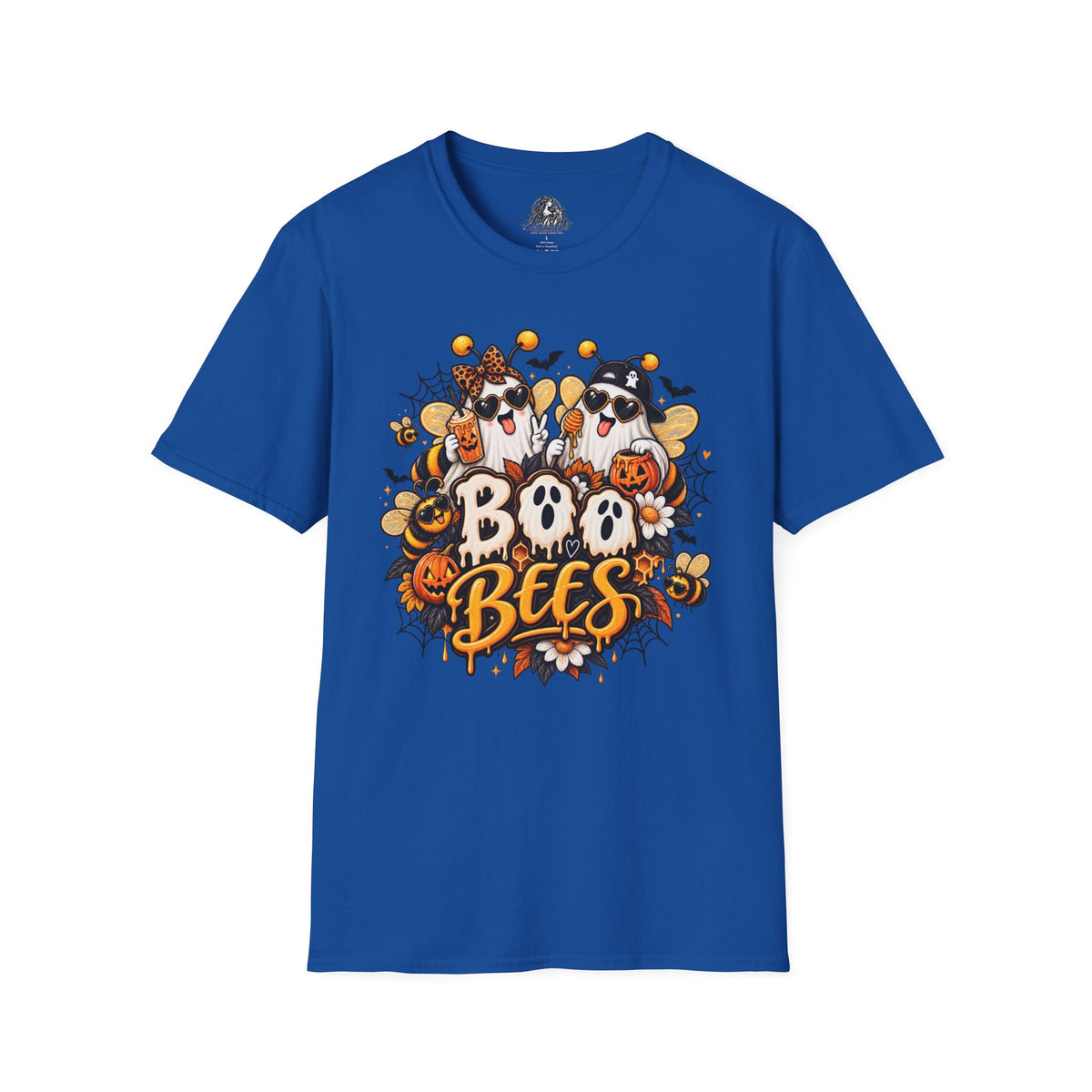Boo Bees Halloween | Glam Ghost Design | Unisex Softstyle T-Shirt