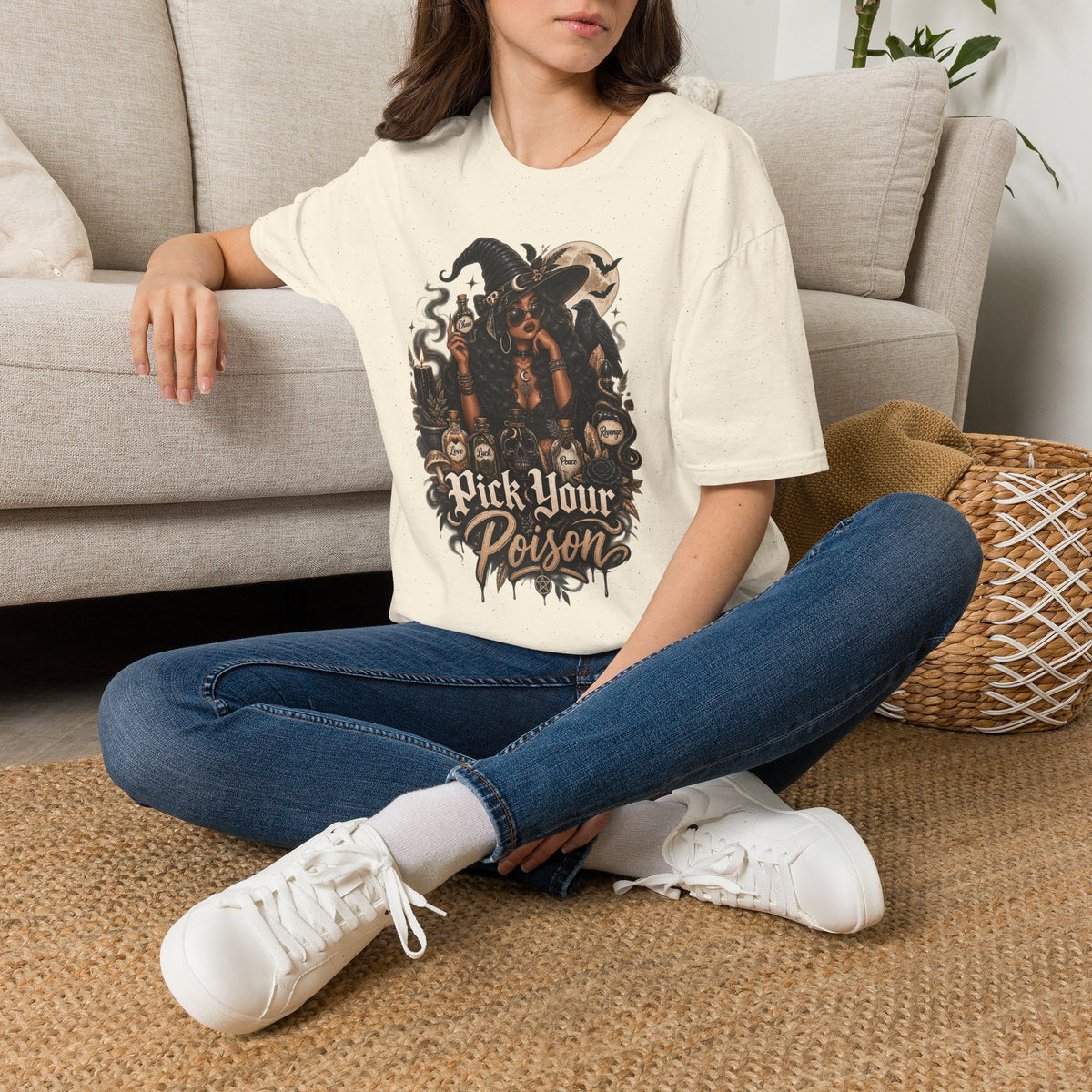 Pick Your Poison Halloween | Glam Ghost Design | Unisex Softstyle T-Shirt