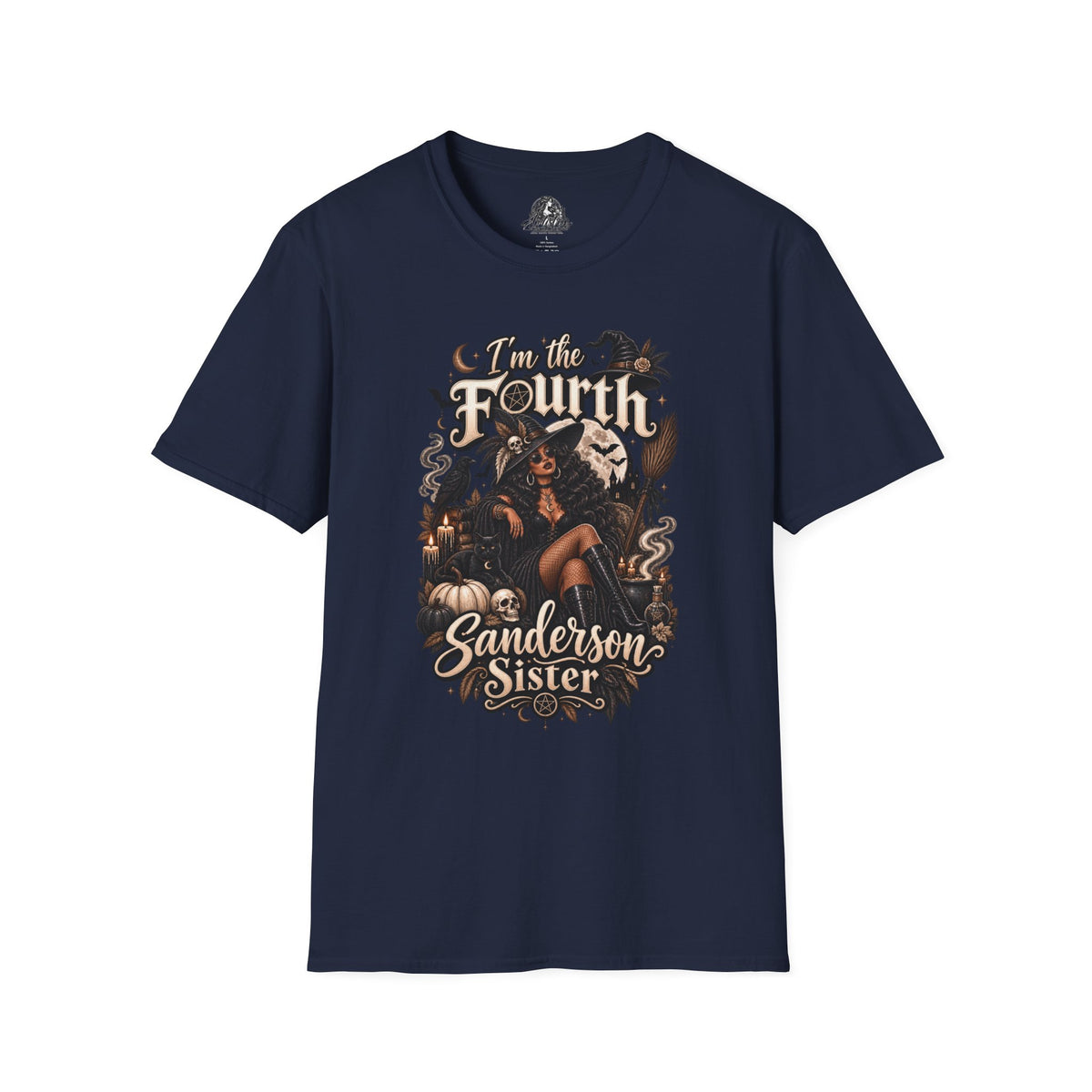 Fourth Sanderson Sister Halloween | Glam Ghost Design | Unisex Softstyle T-Shirt