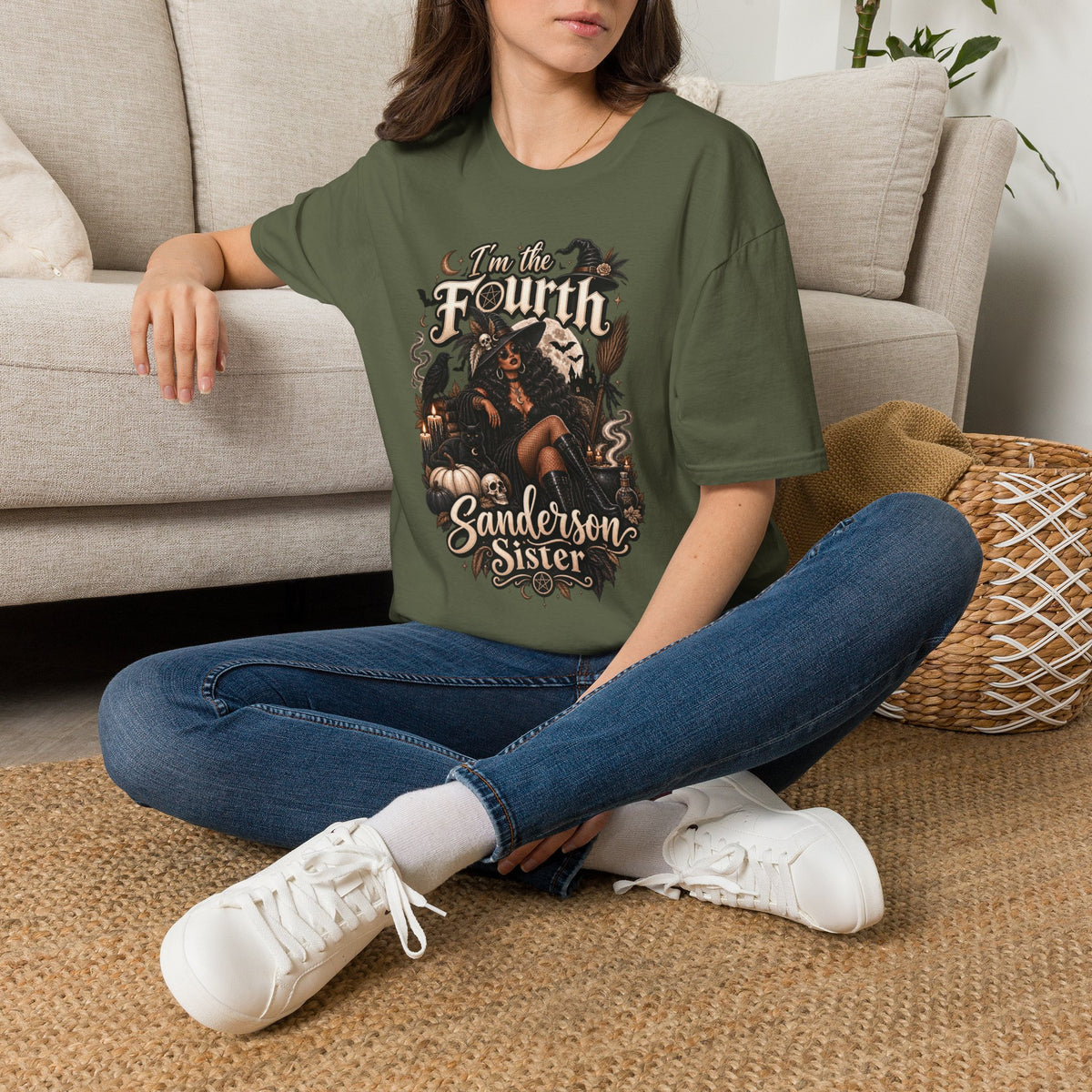 Fourth Sanderson Sister Halloween | Glam Ghost Design | Unisex Softstyle T-Shirt