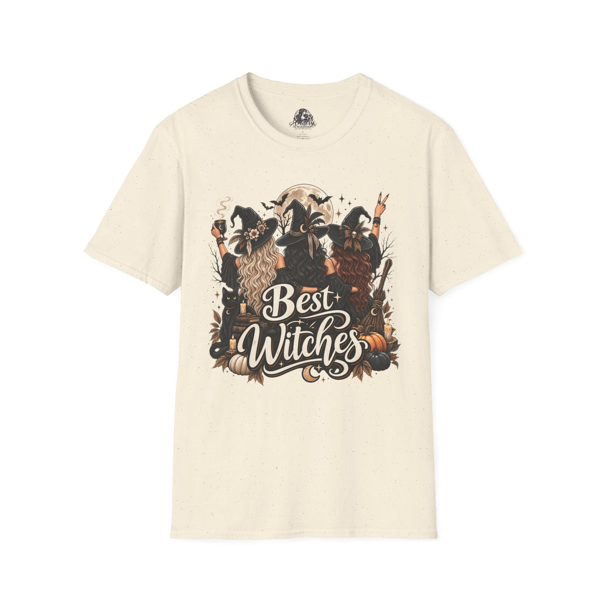 Best Witches Halloween | Glam Ghost Design | Unisex Softstyle T-Shirt