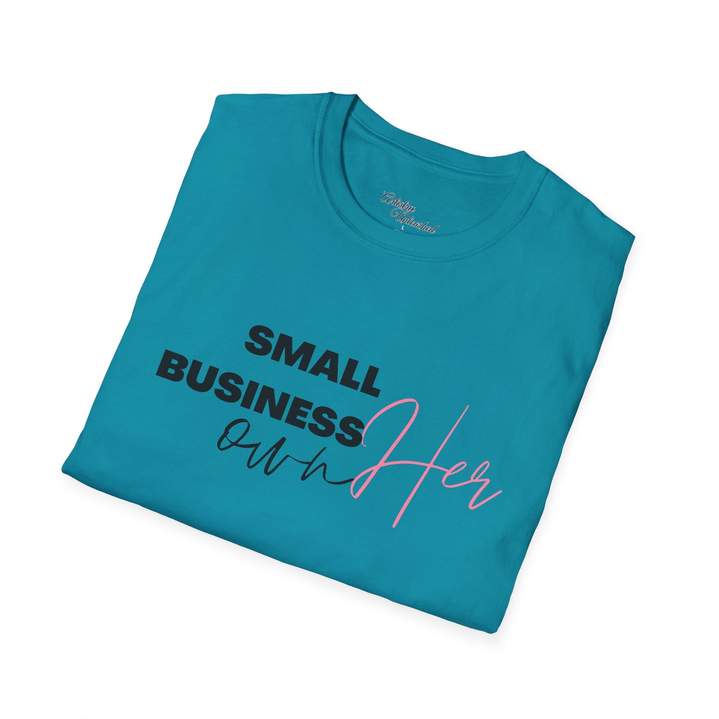 Small Business Manifesting White Unisex Softstyle T-Shirt