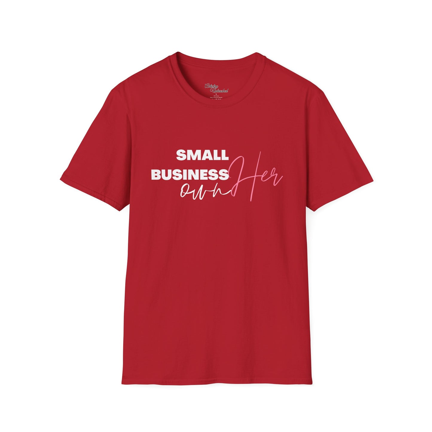 Small Business Manifesting White Unisex Softstyle T-Shirt