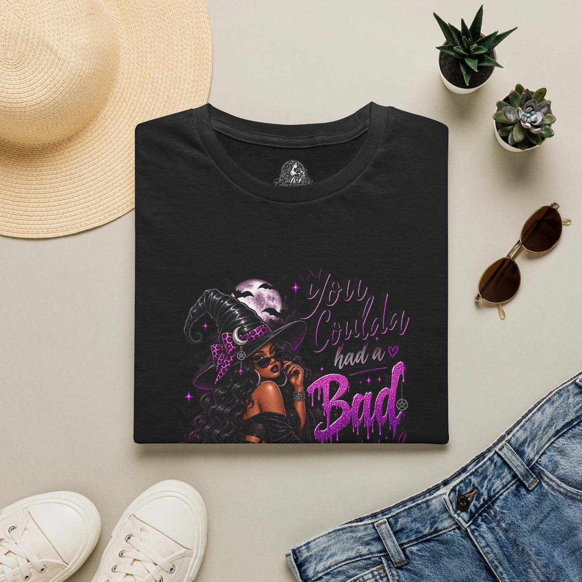 Bad Witch Halloween | Glam Ghost Design | Unisex Softstyle T-Shirt