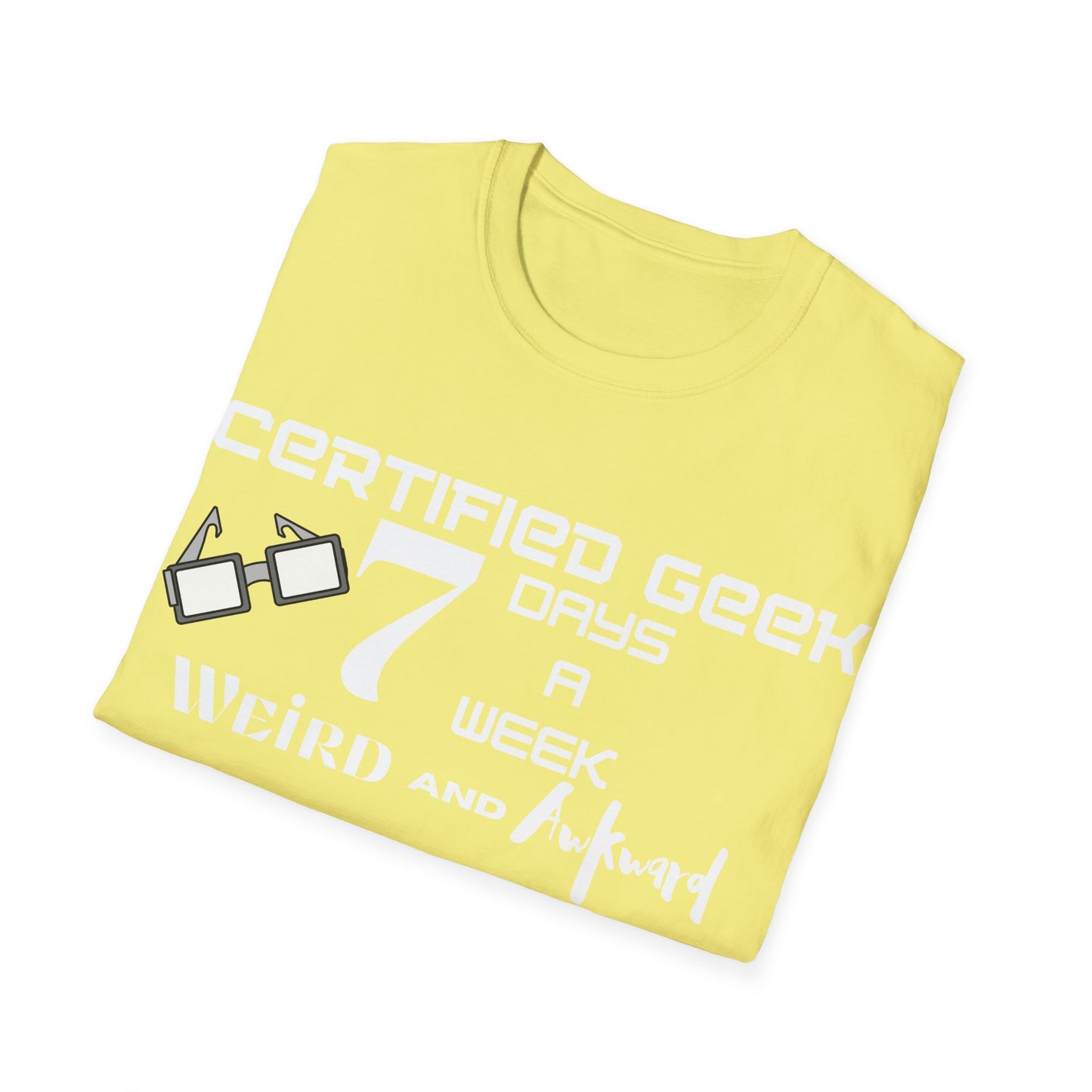 Certified Geek WAP White Font Unisex Softstyle T-Shirt