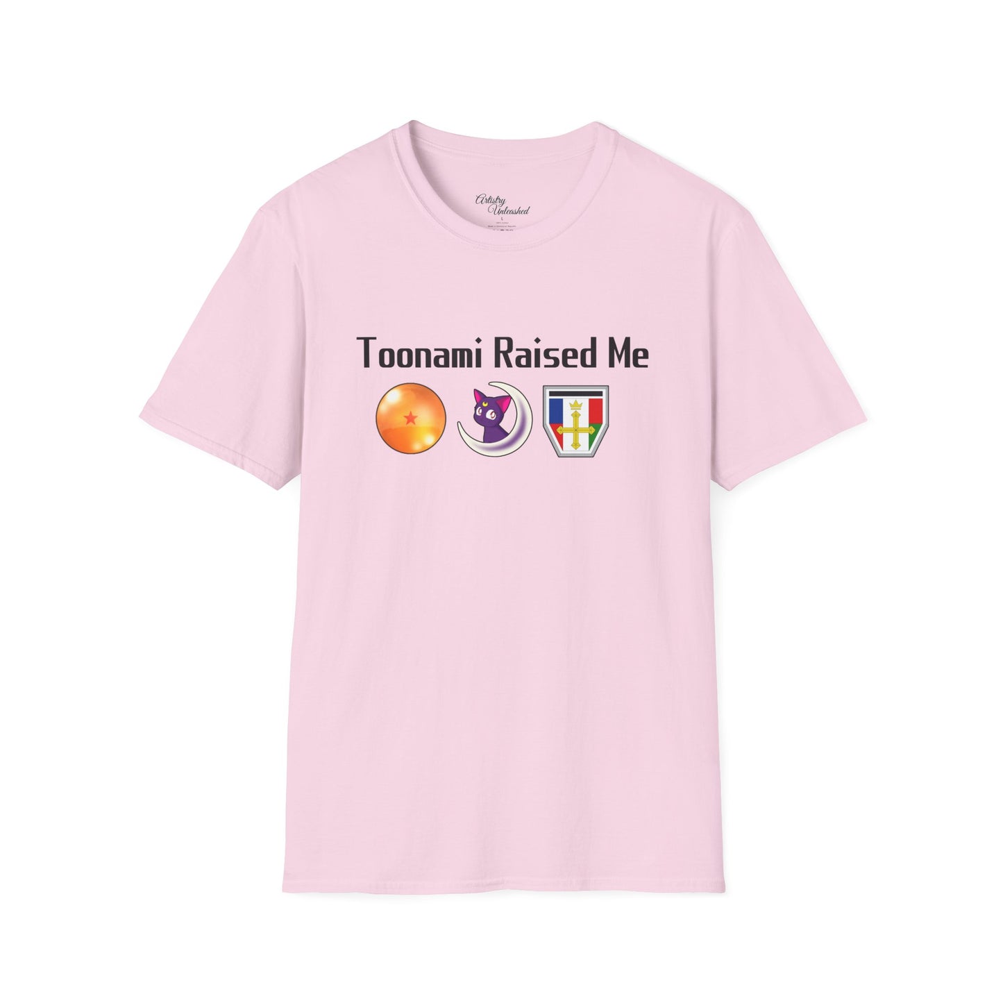 Toonami Raised Me Black Unisex Softstyle T-Shirt