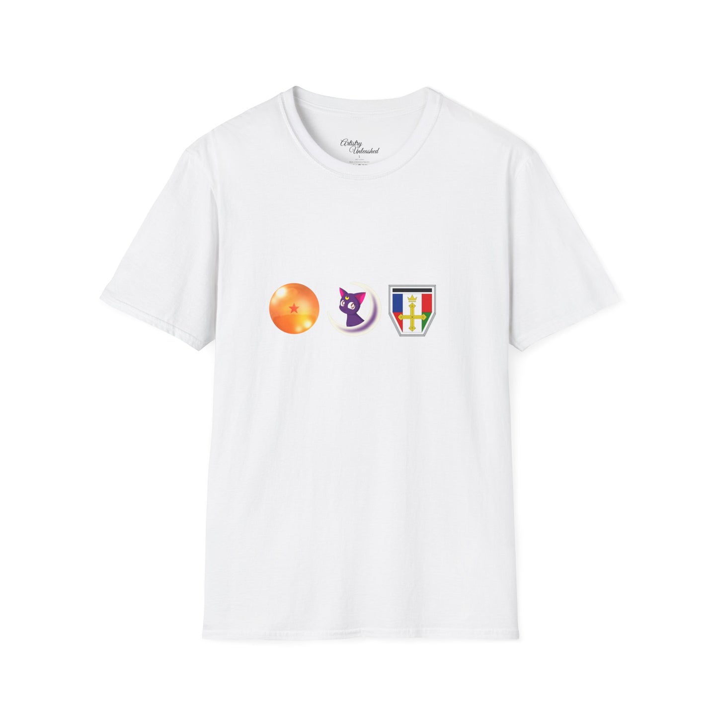 Toonami Raised Me White Unisex Softstyle T-Shirt