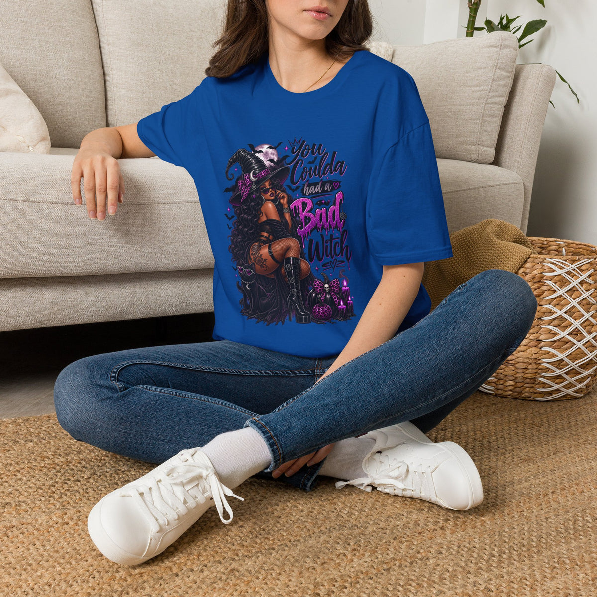 Bad Witch Halloween | Glam Ghost Design | Unisex Softstyle T-Shirt