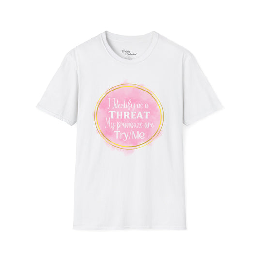 Identify as a Threat Unisex Softstyle T-Shirt