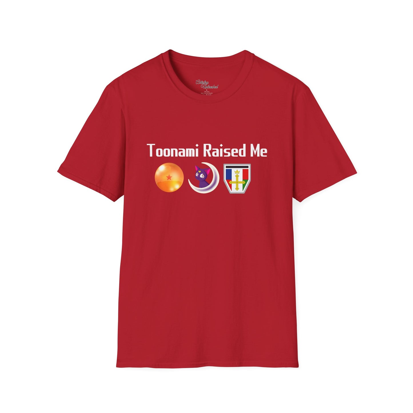 Toonami Raised Me White Unisex Softstyle T-Shirt