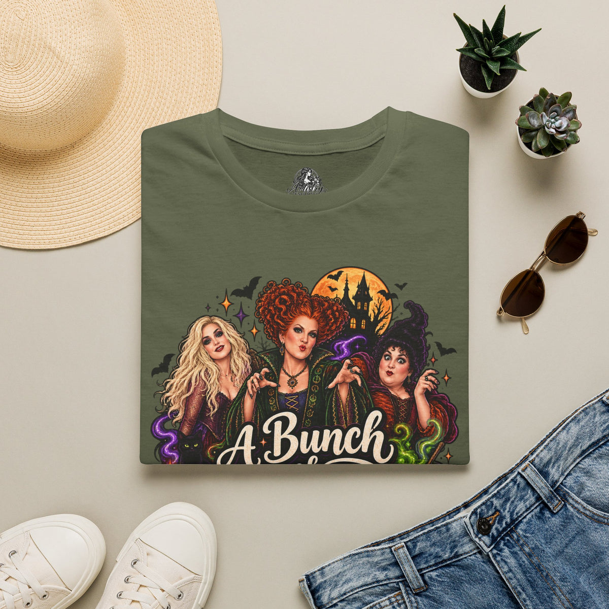 Bunch of Hocus Pocus Halloween | Glam Ghost Design | Unisex Softstyle T-Shirt
