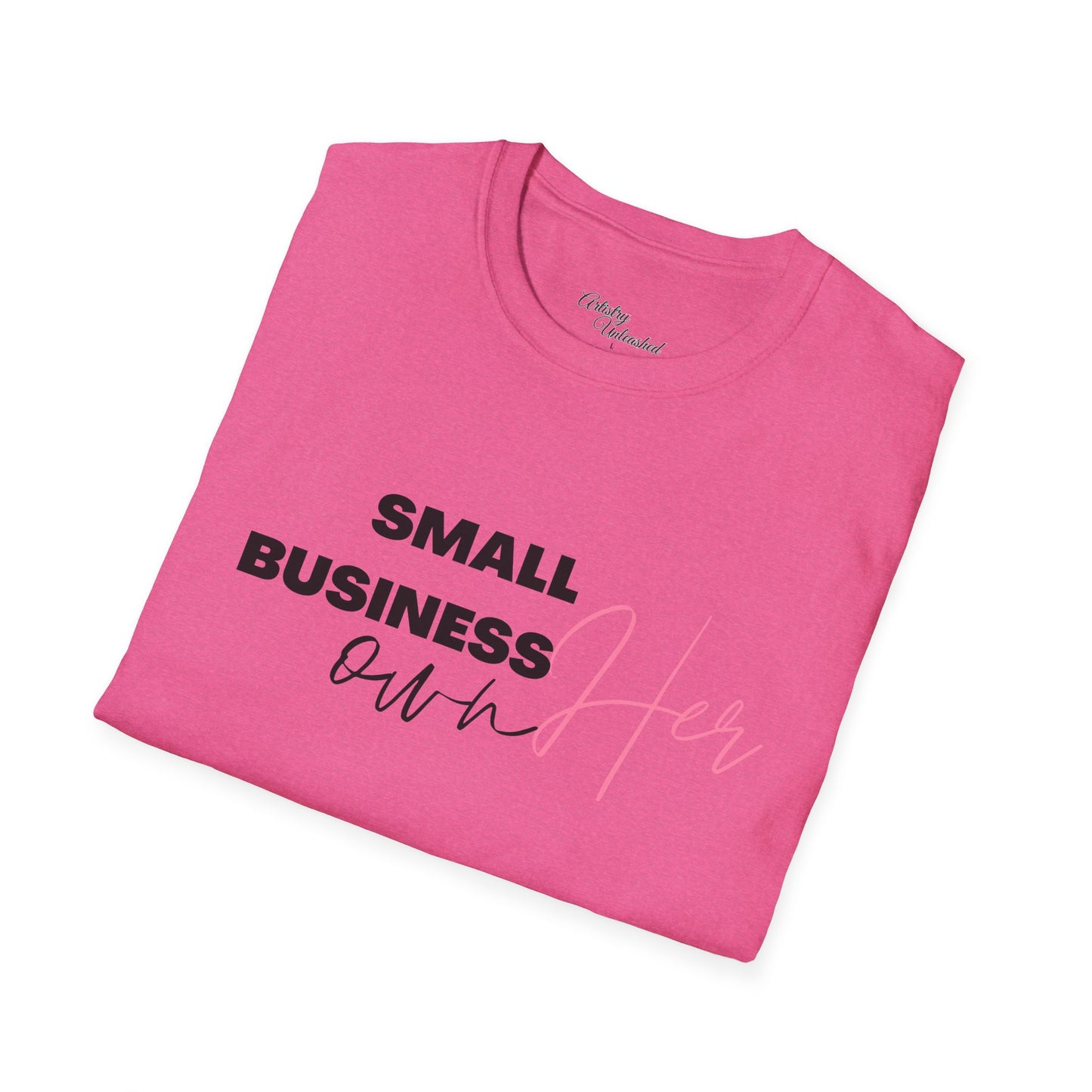 Small Business Manifesting White Unisex Softstyle T-Shirt