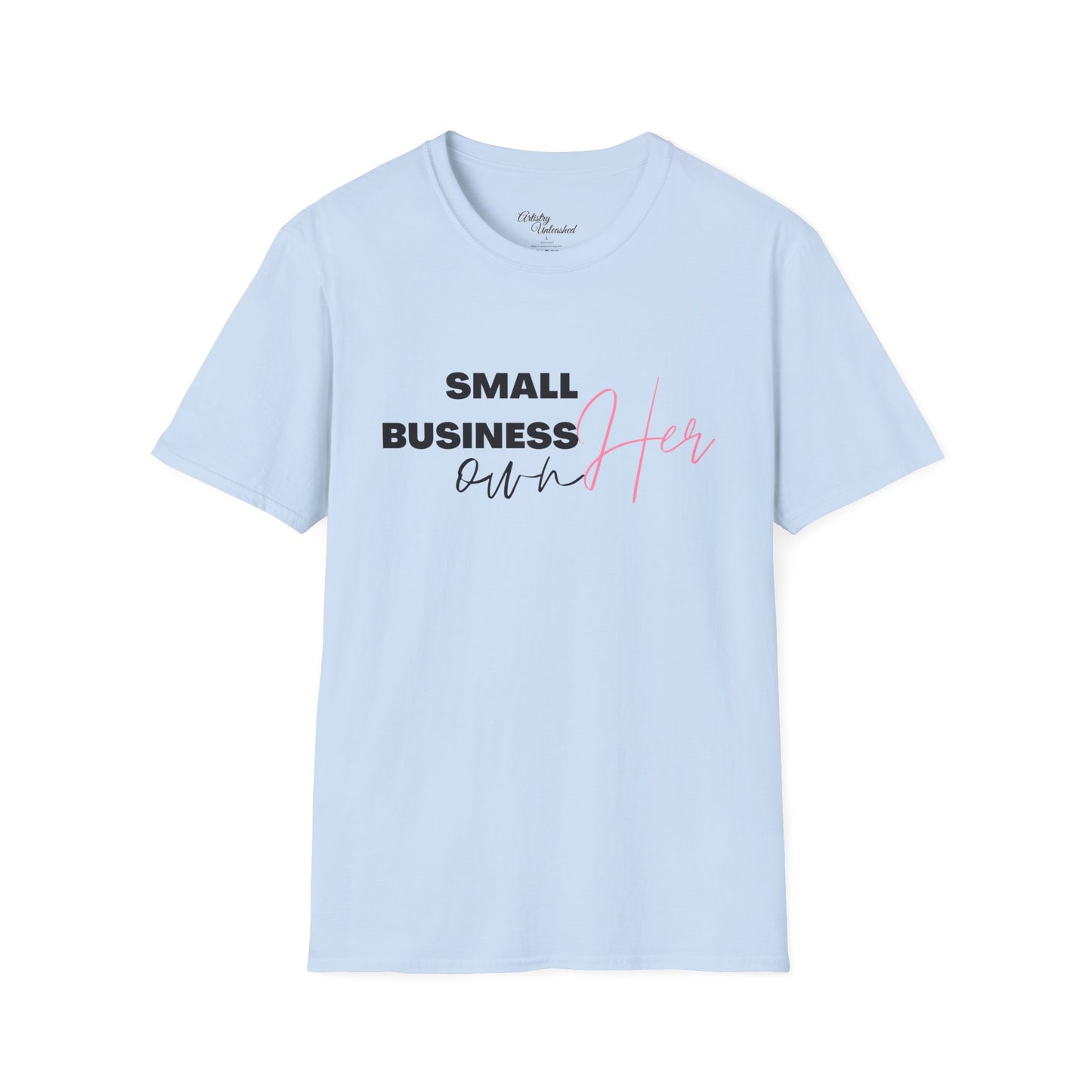 Small Business Manifesting White Unisex Softstyle T-Shirt