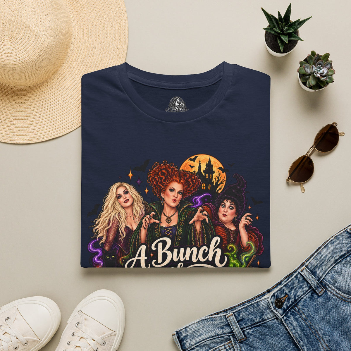 Bunch of Hocus Pocus Halloween | Glam Ghost Design | Unisex Softstyle T-Shirt