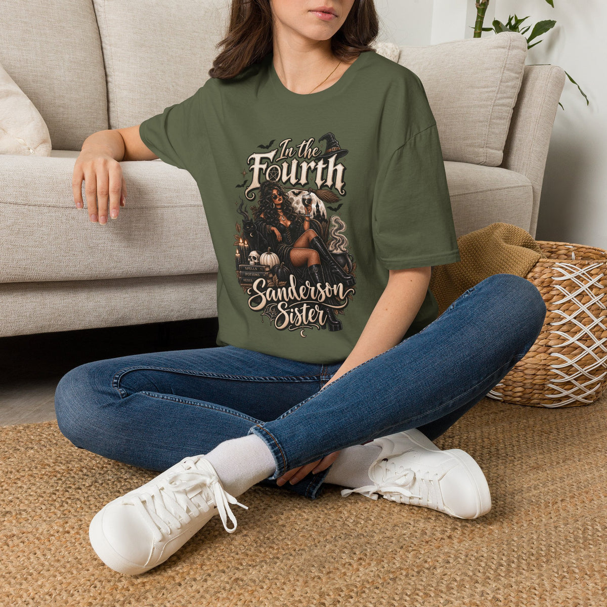Fourth Sanderson Sister Halloween | Glam Ghost Design | Unisex Softstyle T-Shirt
