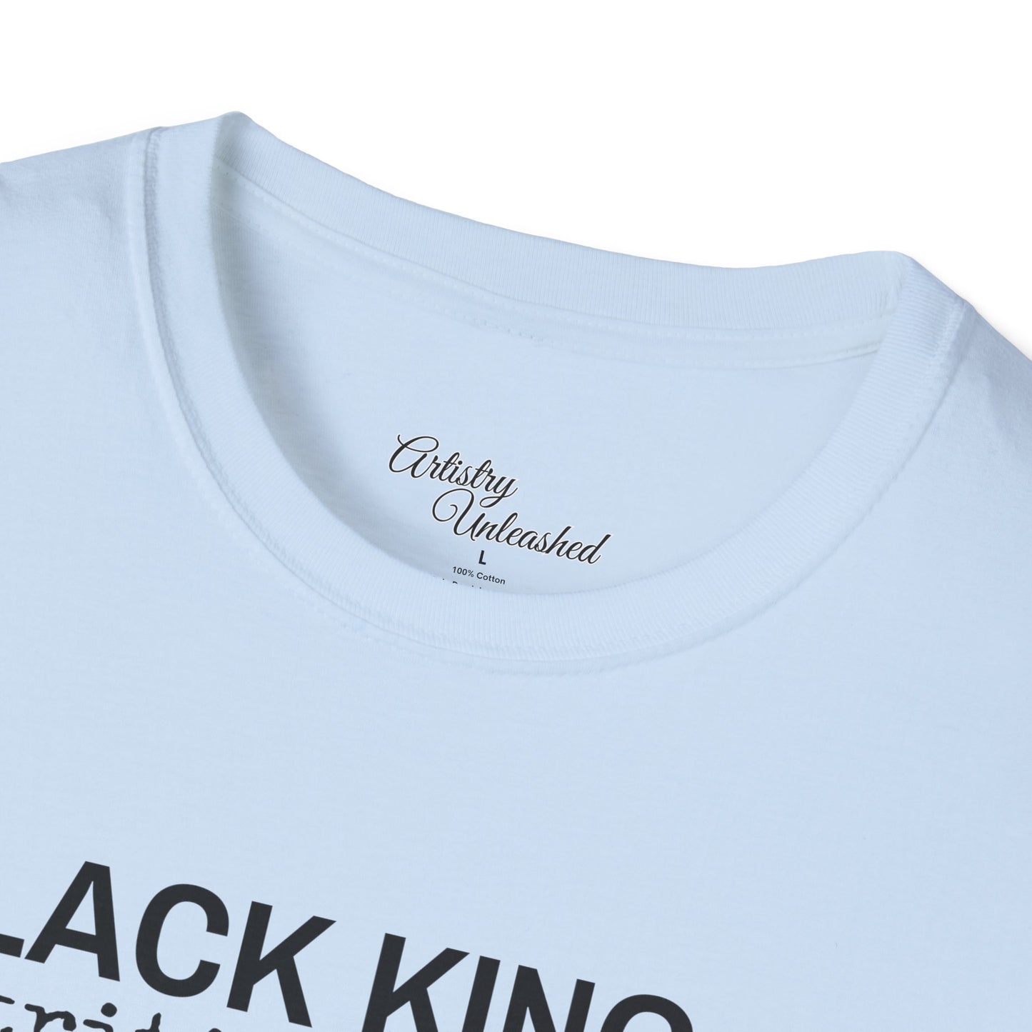 Black King Nutrition Facts Unisex Softstyle T-Shirt