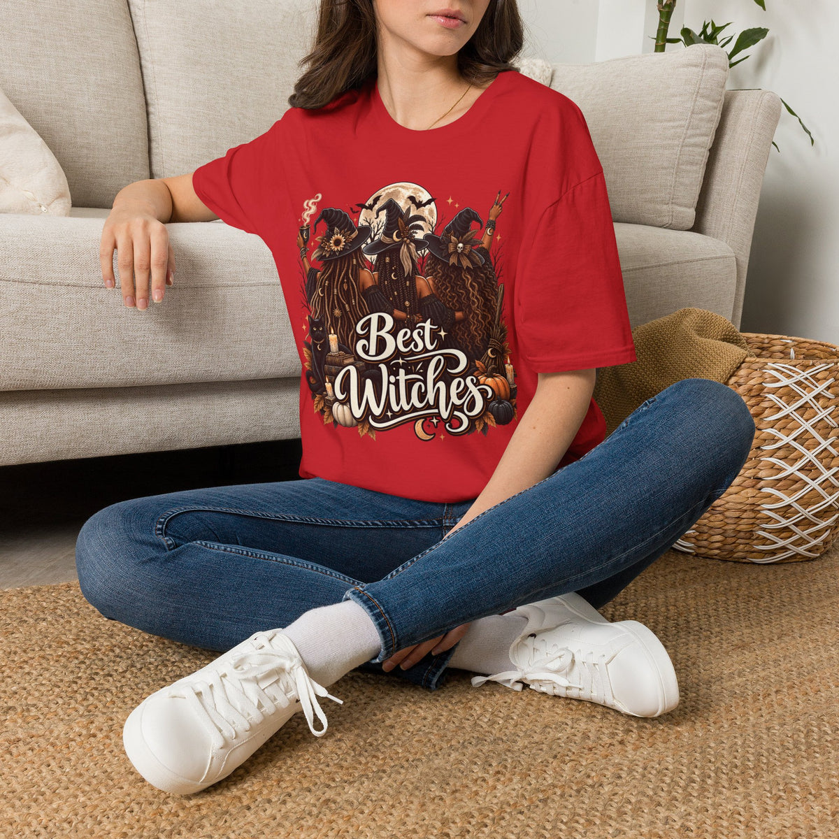Best Witches Halloween | Glam Ghost Design | Unisex Softstyle T-Shirt