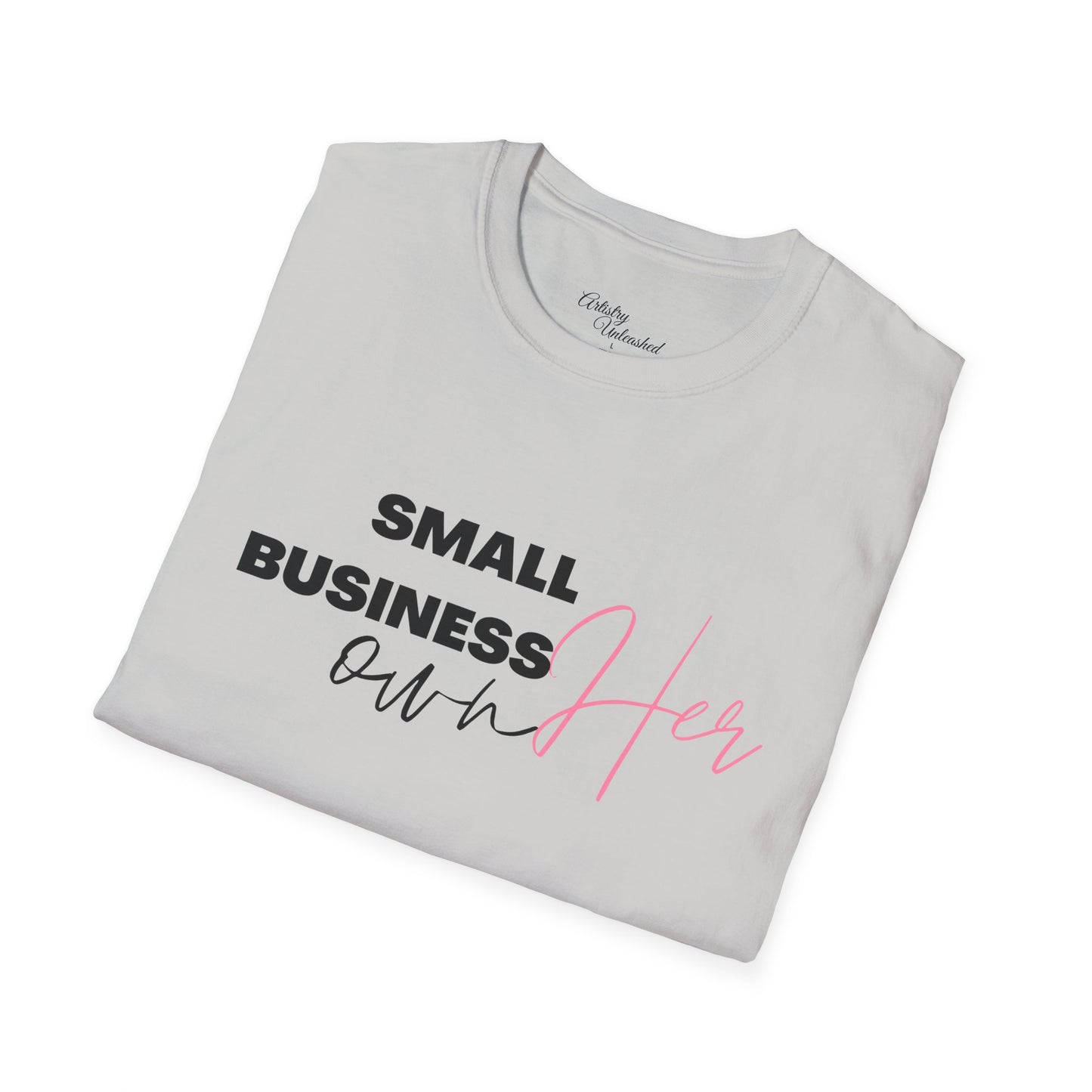 Small Business Manifesting White Unisex Softstyle T-Shirt