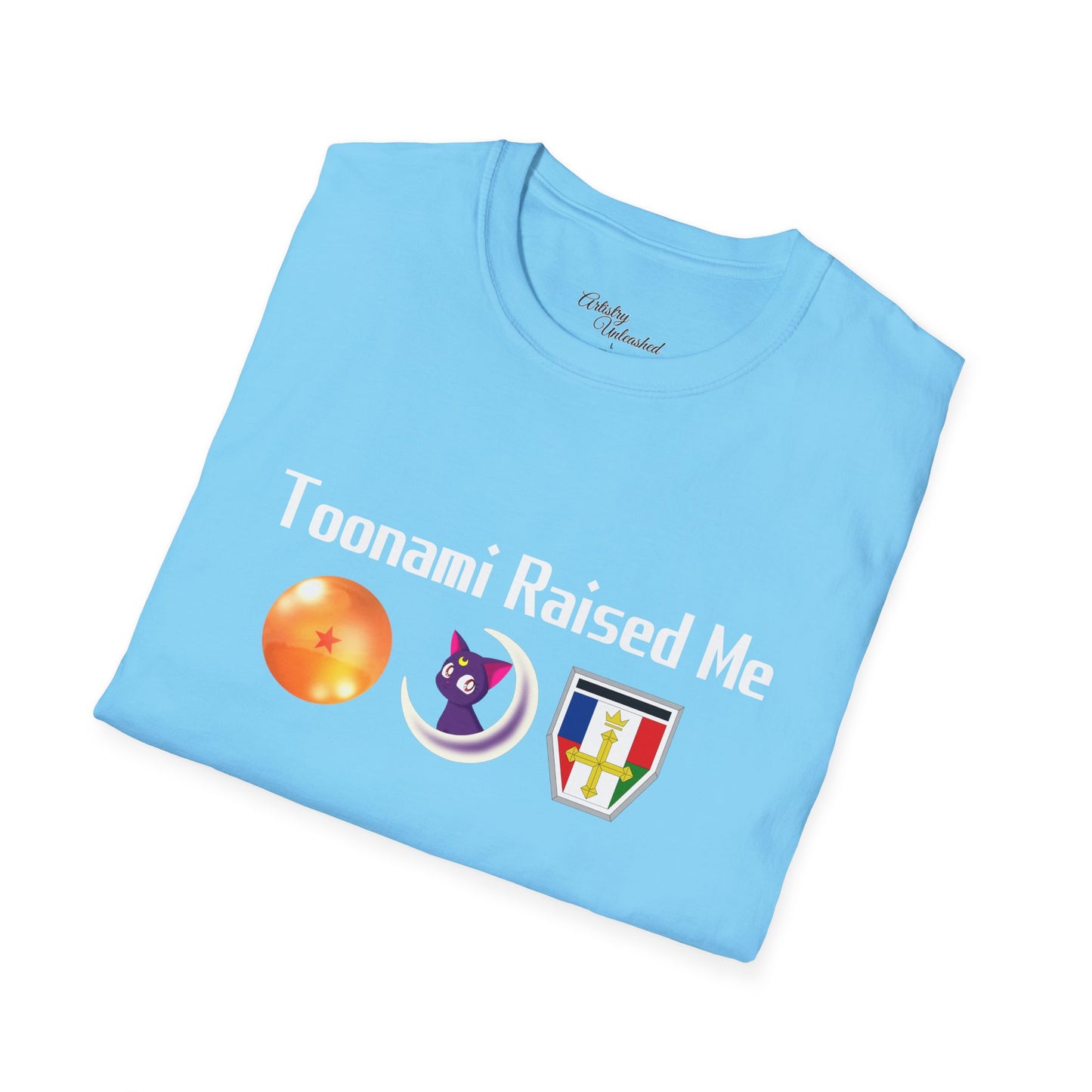 Toonami Raised Me White Unisex Softstyle T-Shirt