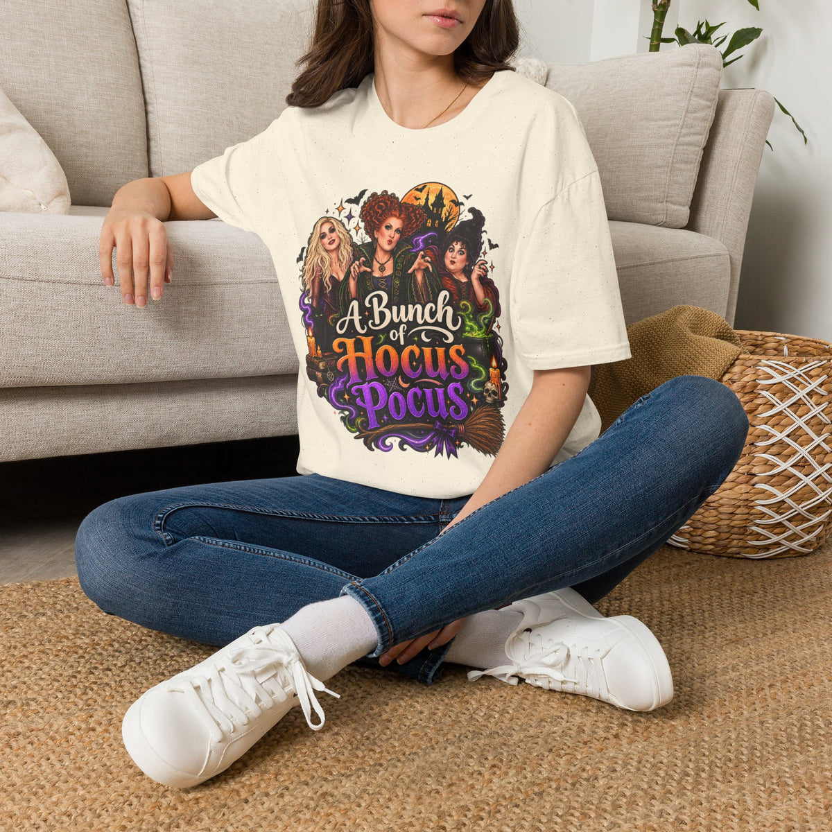 Bunch of Hocus Pocus Halloween | Glam Ghost Design | Unisex Softstyle T-Shirt