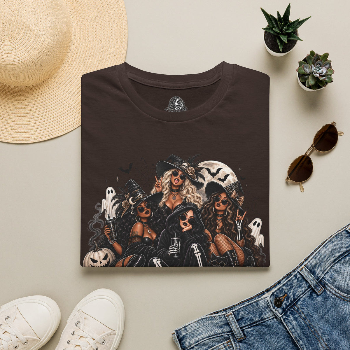 Ghoul Friends Halloween | Glam Ghost Design | Unisex Softstyle T-Shirt