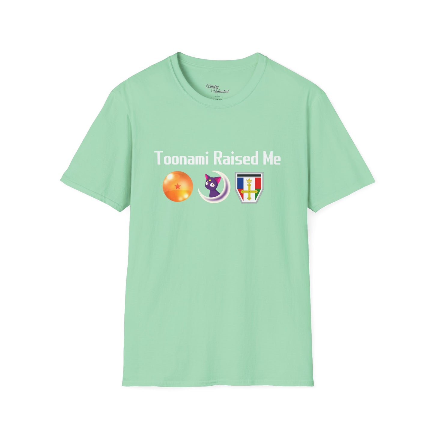 Toonami Raised Me White Unisex Softstyle T-Shirt