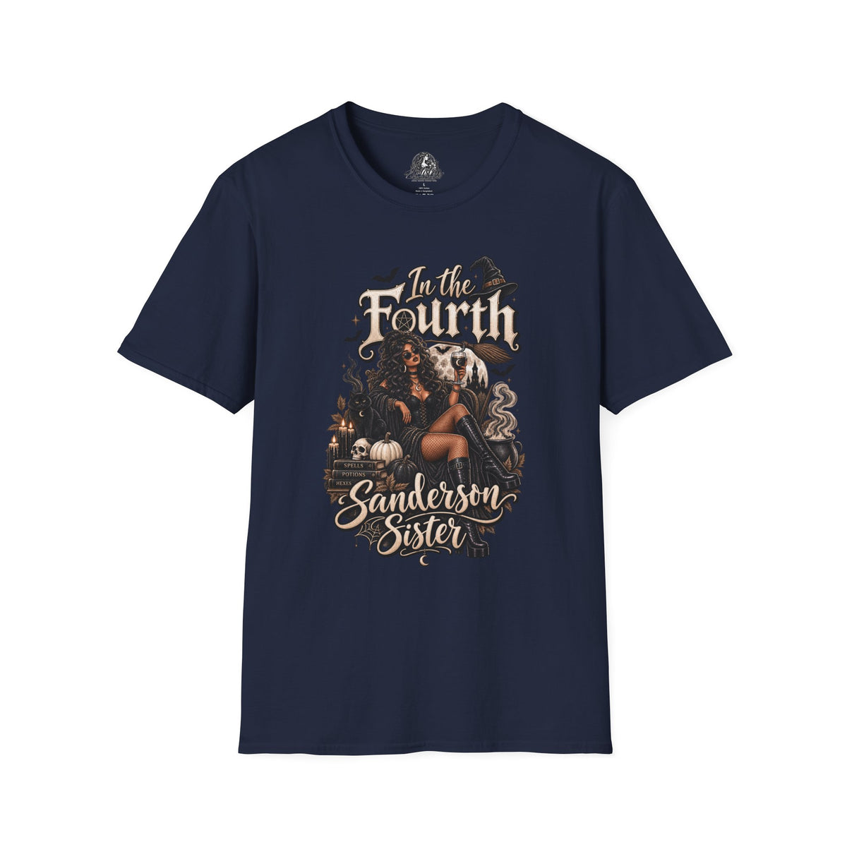 Fourth Sanderson Sister Halloween | Glam Ghost Design | Unisex Softstyle T-Shirt