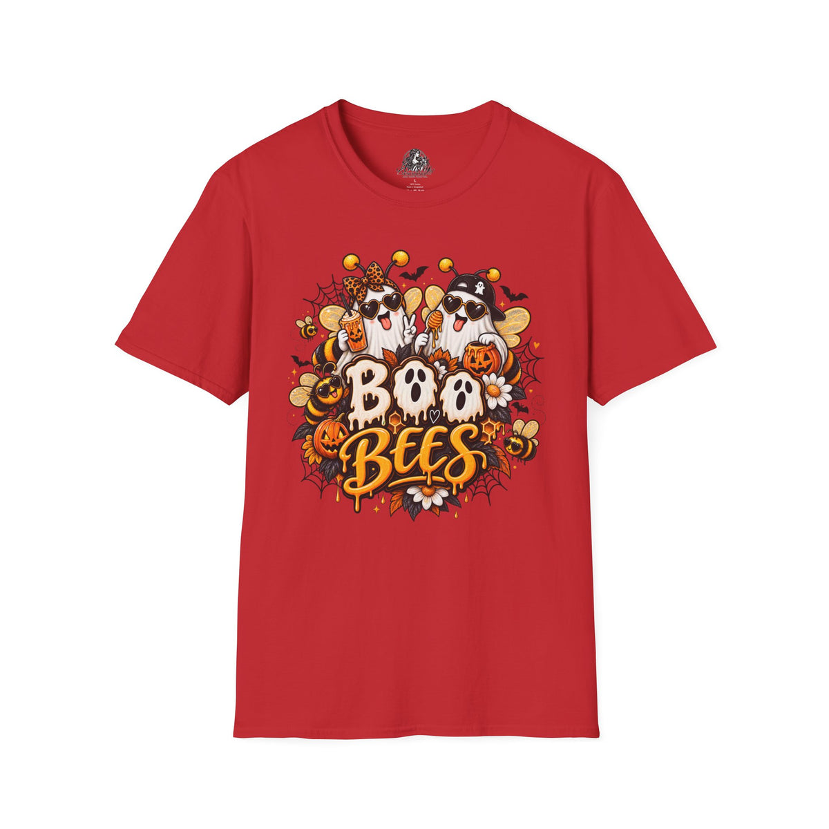 Boo Bees Halloween | Glam Ghost Design | Unisex Softstyle T-Shirt