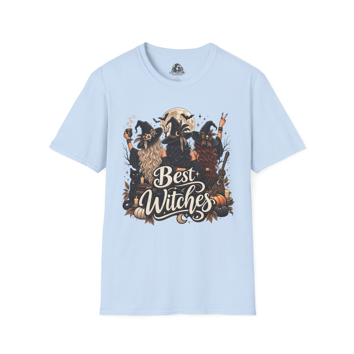 Best Witches Halloween | Glam Ghost Design | Unisex Softstyle T-Shirt
