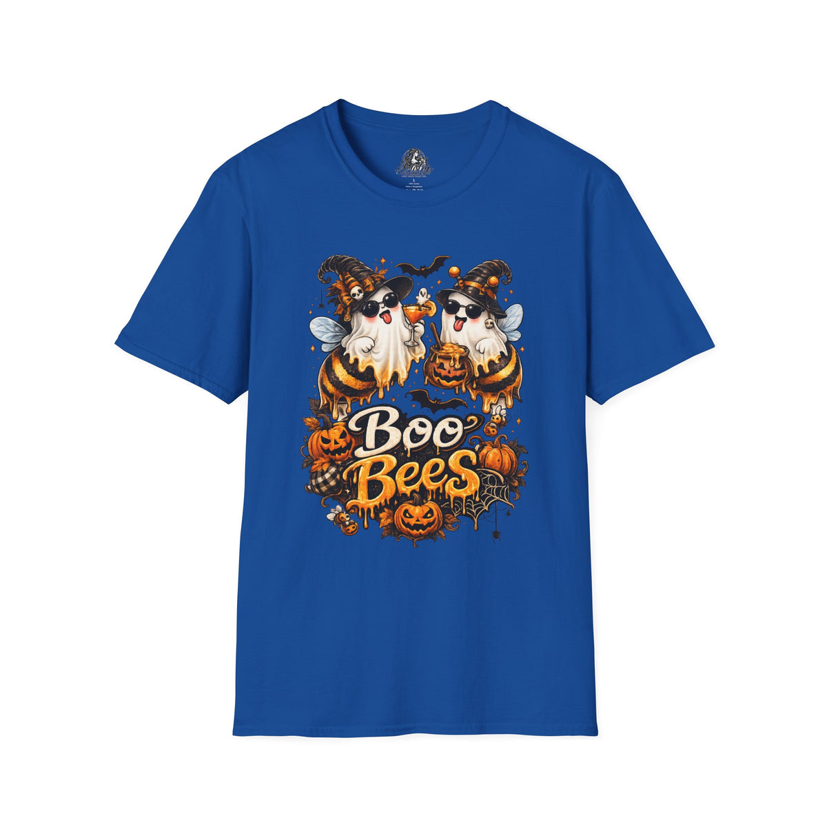 Boo Bees Halloween | Glam Ghost Design | Unisex Softstyle T-Shirt