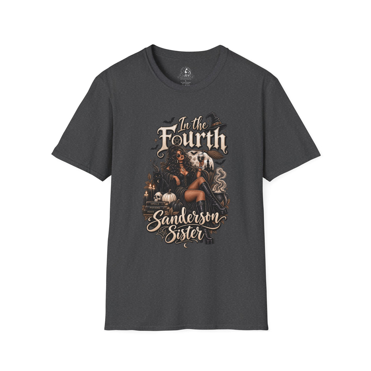 Fourth Sanderson Sister Halloween | Glam Ghost Design | Unisex Softstyle T-Shirt