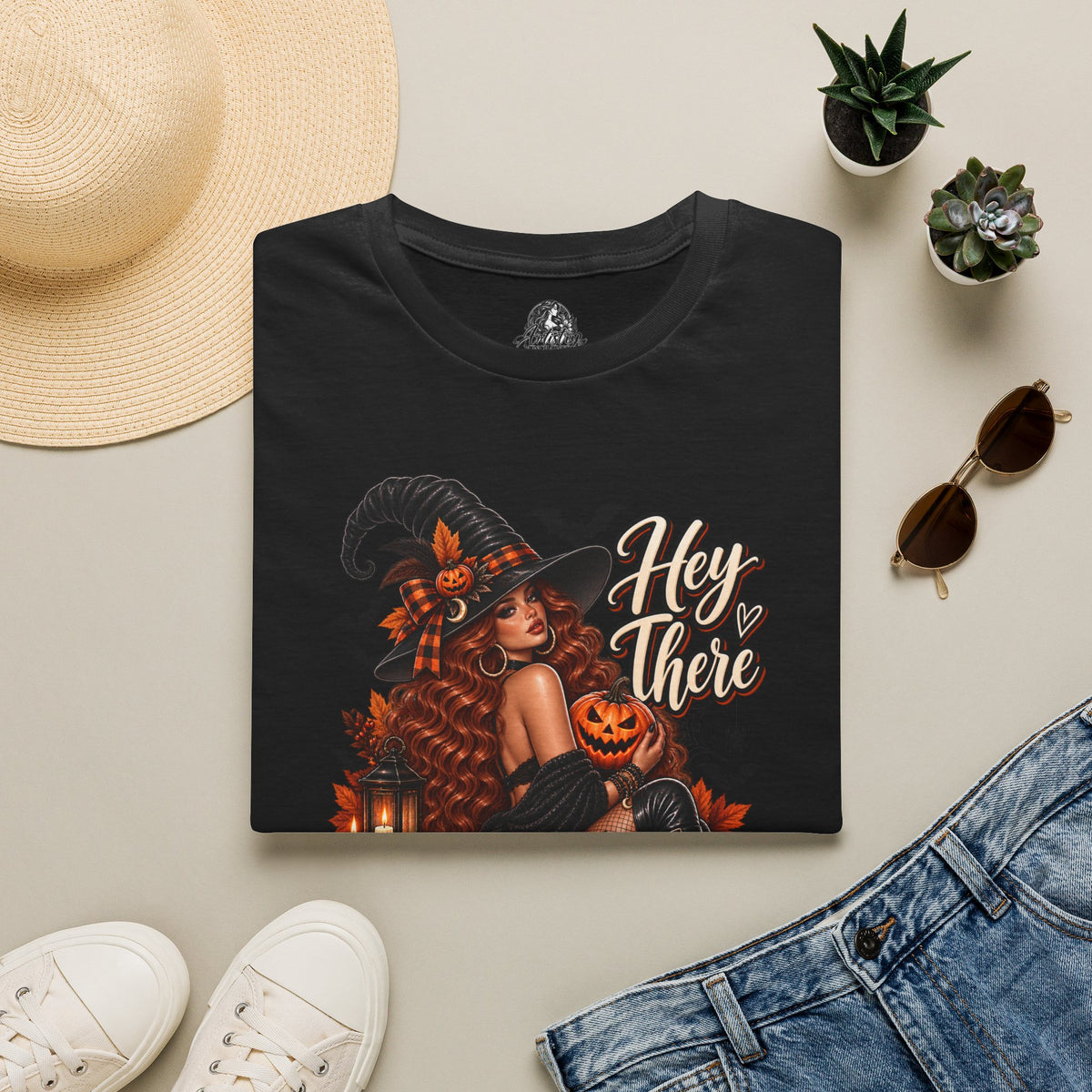 Hey There Pumpkin Halloween | Glam Ghost Design | Unisex Softstyle T-Shirt