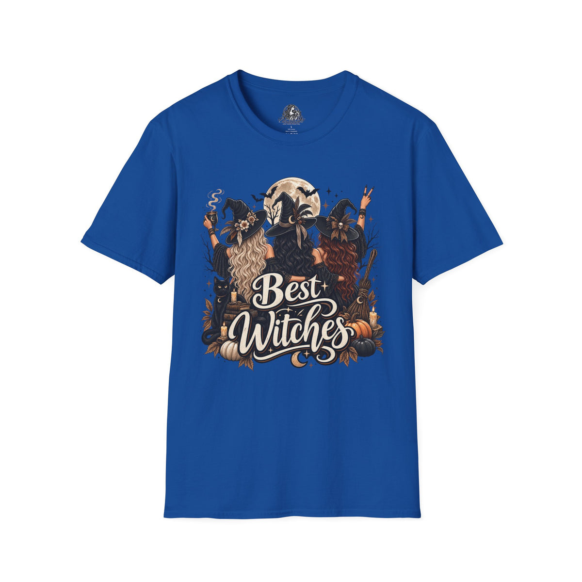 Best Witches Halloween | Glam Ghost Design | Unisex Softstyle T-Shirt
